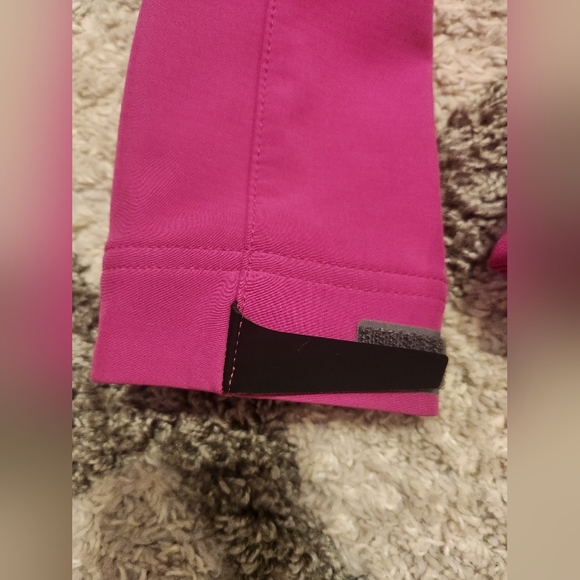 LL Bean Womens Fleece Lined Jacket Hot Pink Zipper Polyester & Spandex Sz S Reg - Picture 10 of 16